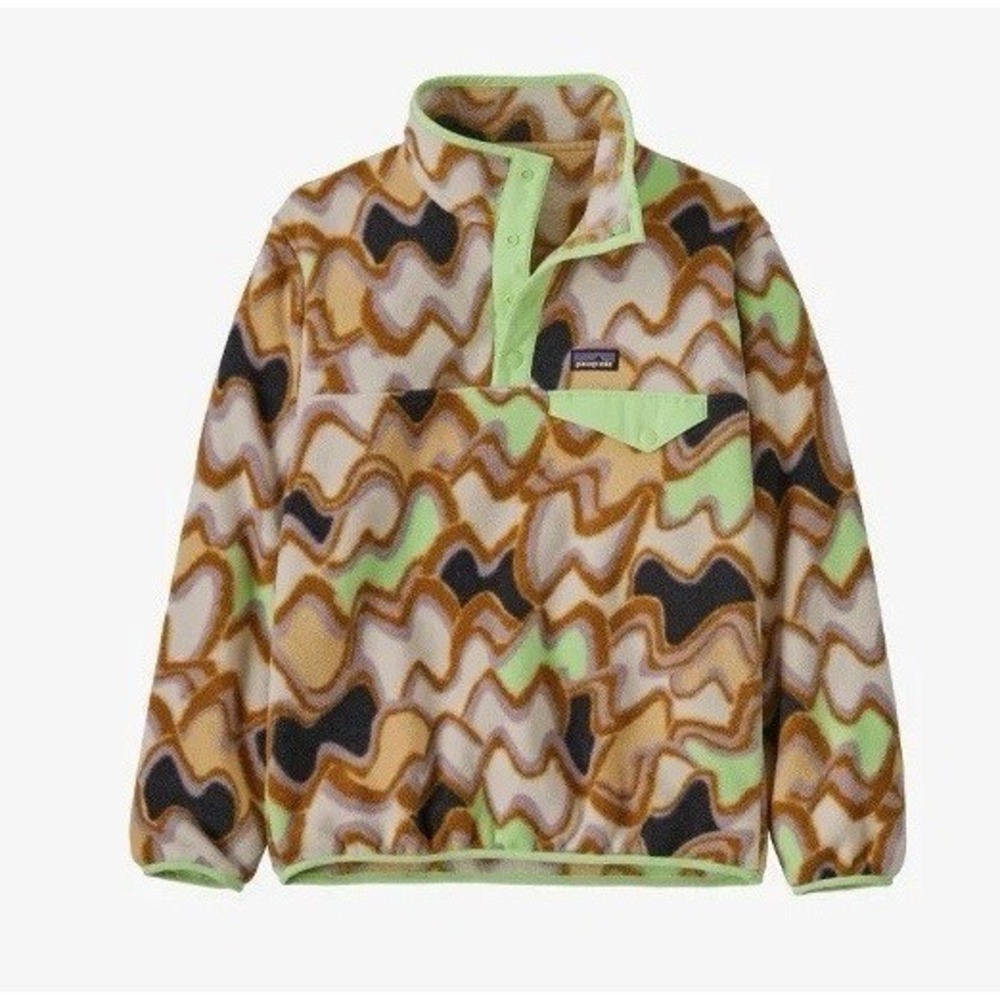 Patagonia Youth Lightweight Synchilla Snap-T Pullover Small Currents XL NWT $89